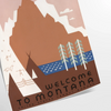 beauty USA See America travel poster gray brown hues wall art unique gift artwork space enthusiasts lovers