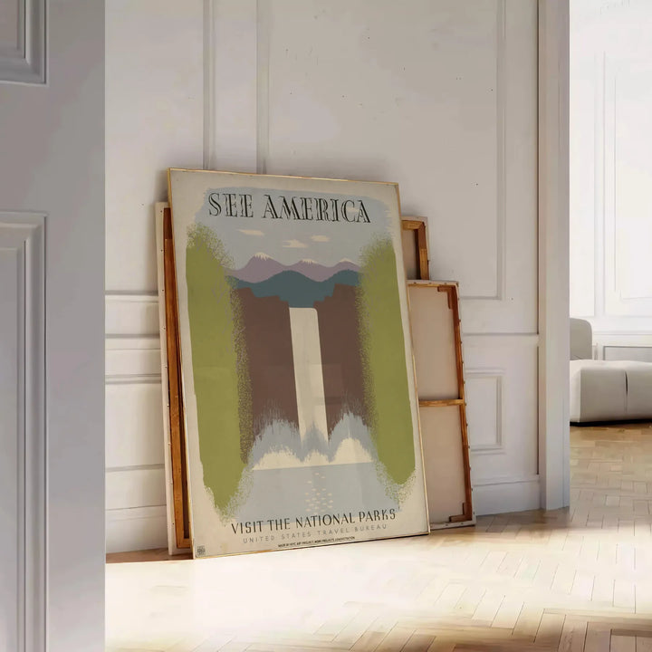 See America Travel Poster Print Travel Poster High Quality Frame Premium Print Home Decor Color