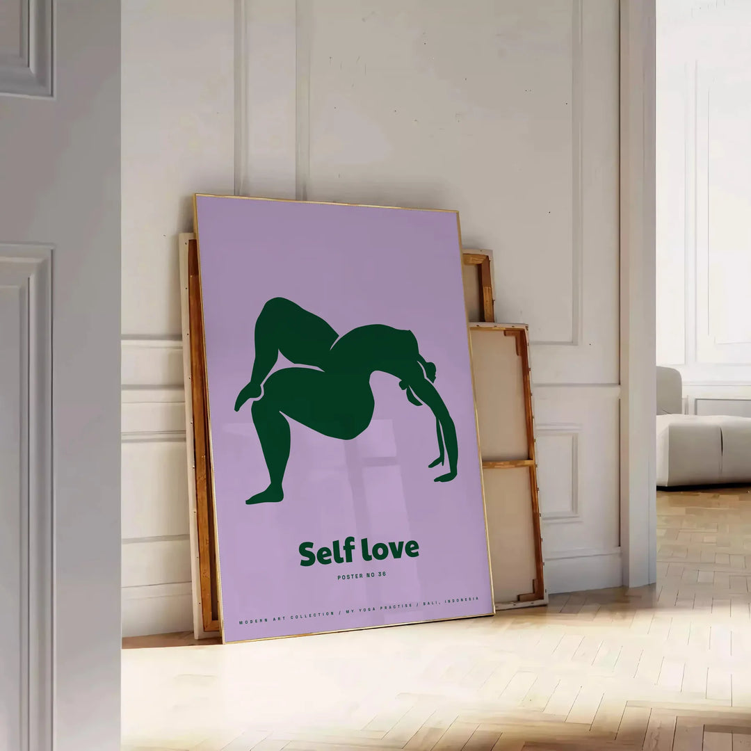 Self Love Yoga Poster Travel Poster High Quality Frame Premium Print Home Decor Color