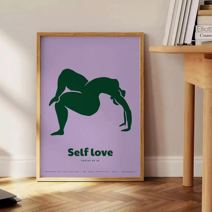 Self Love Yoga Poster Travel Poster High Quality Frame Premium Print Home Decor Color