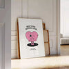 space Self Love Social Club motivational poster chic gray black tones inspiring wall art perfect gift home office style framed decor unique artwork today