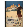 winter wanderlust vibrant ski travel poster refreshing green blue hues stunning wall art thrill slopes gift décor sizes A4 cm A0