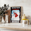 space stunning ski travel poster sleek gray black hues wall art thoughtful gift artwork essence adventure room aesthetic available standalone print option