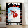 space stunning ski travel poster sleek gray black hues wall art thoughtful gift artwork essence adventure room aesthetic available standalone print option