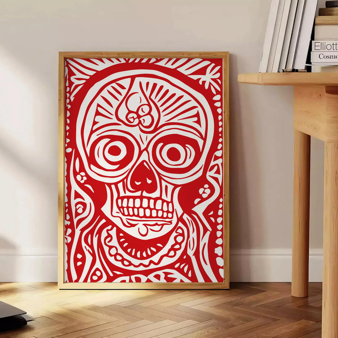 Skull Popular Wall Art Travel Poster High Quality Frame Premium Print Home Decor Color