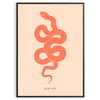 space captivating snake poster vibrant shades brown orange striking wall art perfect animal lovers ideal gift multiple sizes A4 cm A0 walls today