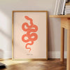 space captivating snake poster vibrant shades brown orange striking wall art perfect animal lovers ideal gift multiple sizes A4 cm A0 walls today