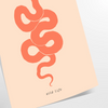 space captivating snake poster vibrant shades brown orange striking wall art perfect animal lovers ideal gift multiple sizes A4 cm A0 walls today