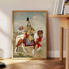 timeless allure vintage Japanese soldier poster black green hues captivating wall art print ideal gift history enthusiasts lovers space order artwork standalone piece today