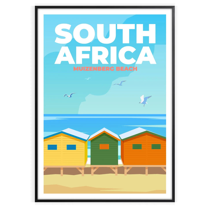 Affiche d'art mural imprimée d'afrique du sud