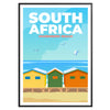 affiche captivante Afrique Sud couleurs rouge bleu cadeau unique amateurs art voyages une version