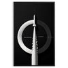 space stunning poster edge rocket technology sleek black gray canvas wall art enthusiasts thoughtful gift sizes A4 cm A0 print today