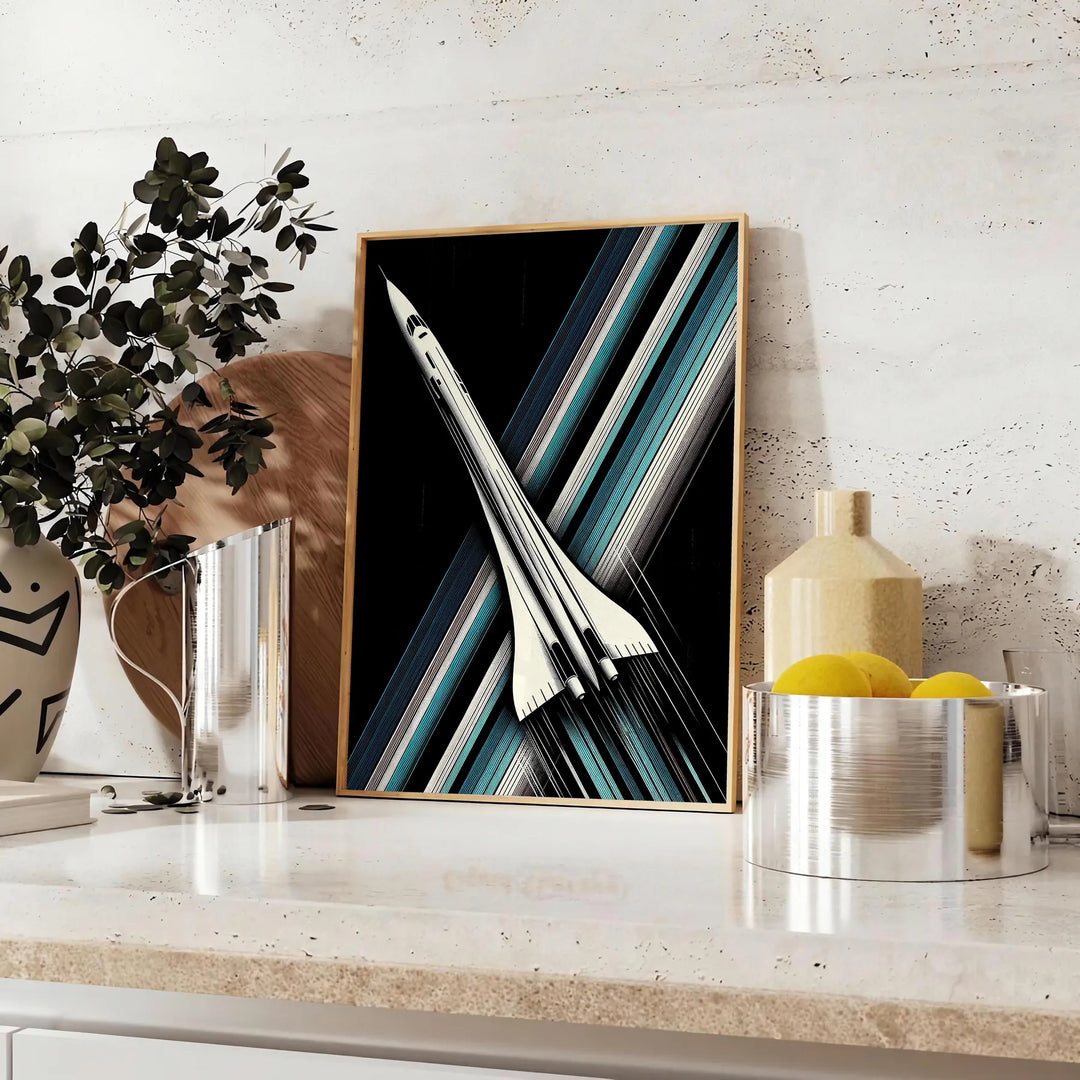 Space Rocket Technology Art Travel Poster High Quality Frame Premium Print Home Decor Color