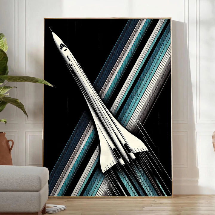 Space Rocket Technology Art Travel Poster High Quality Frame Premium Print Home Decor Color