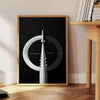 space stunning poster edge rocket technology sleek black gray canvas wall art enthusiasts thoughtful gift sizes A4 cm A0 print today
