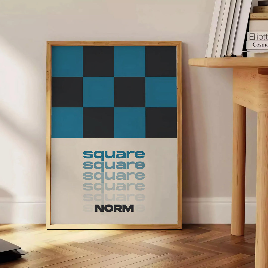 Square Modern Art Poster Travel Poster High Quality Frame Premium Print Home Decor Color