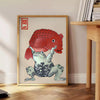space captivating Squat Matsumoto Hoji Japanese poster warm brown orange hues perfect wall art cultural flair gift lovers unframed options