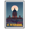 essence St. Petersburg captivating poster elegant shades brown gray artwork sophistication space wall art thoughtful gift choice sizes A4 cm A0