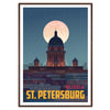 essence St. Petersburg captivating poster elegant shades brown gray artwork sophistication space wall art thoughtful gift choice sizes A4 cm A0