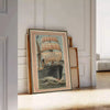 charm Europe state line boat travel poster vibrant green wall art perfect enthusiasts splash color space unique gift stunning artwork available