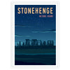 mystique Stonehenge stunning poster earthy brown gray tones perfect wall art space gift history lovers enthusiasts sizes A4 cm A0