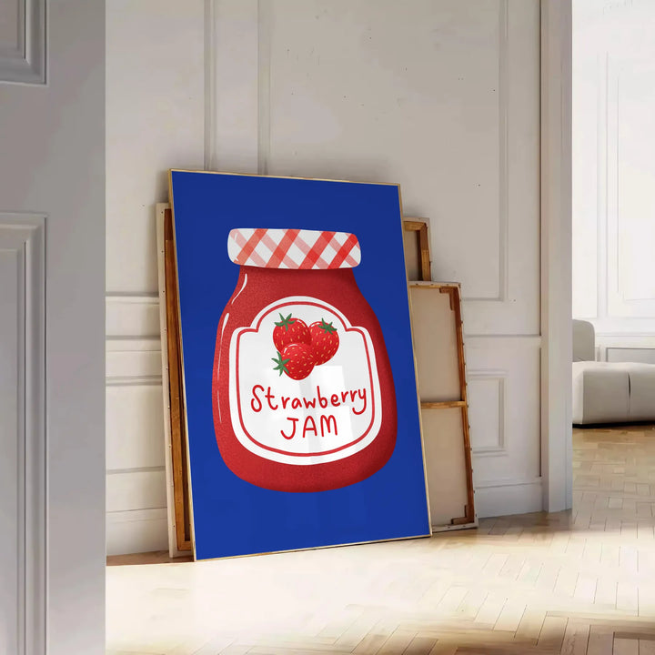 Strawberry Jam Kitchen Art Print Travel Poster High Quality Frame Premium Print Home Decor Color