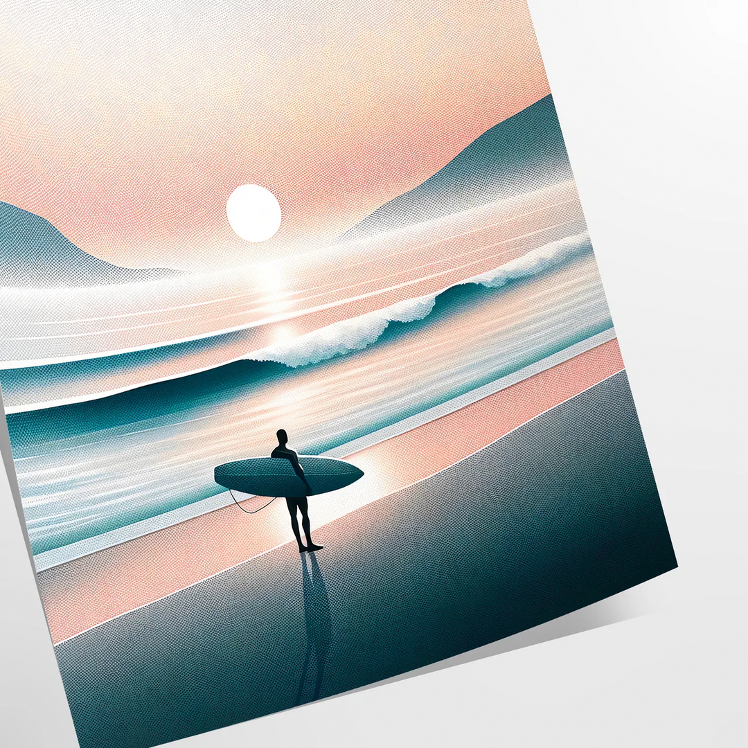 Surf Wall Art 1 Travel Poster High Quality Frame Premium Print Home Decor Color