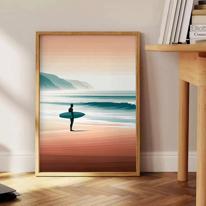 Surf Wall Art 2 Travel Poster High Quality Frame Premium Print Home Decor Color