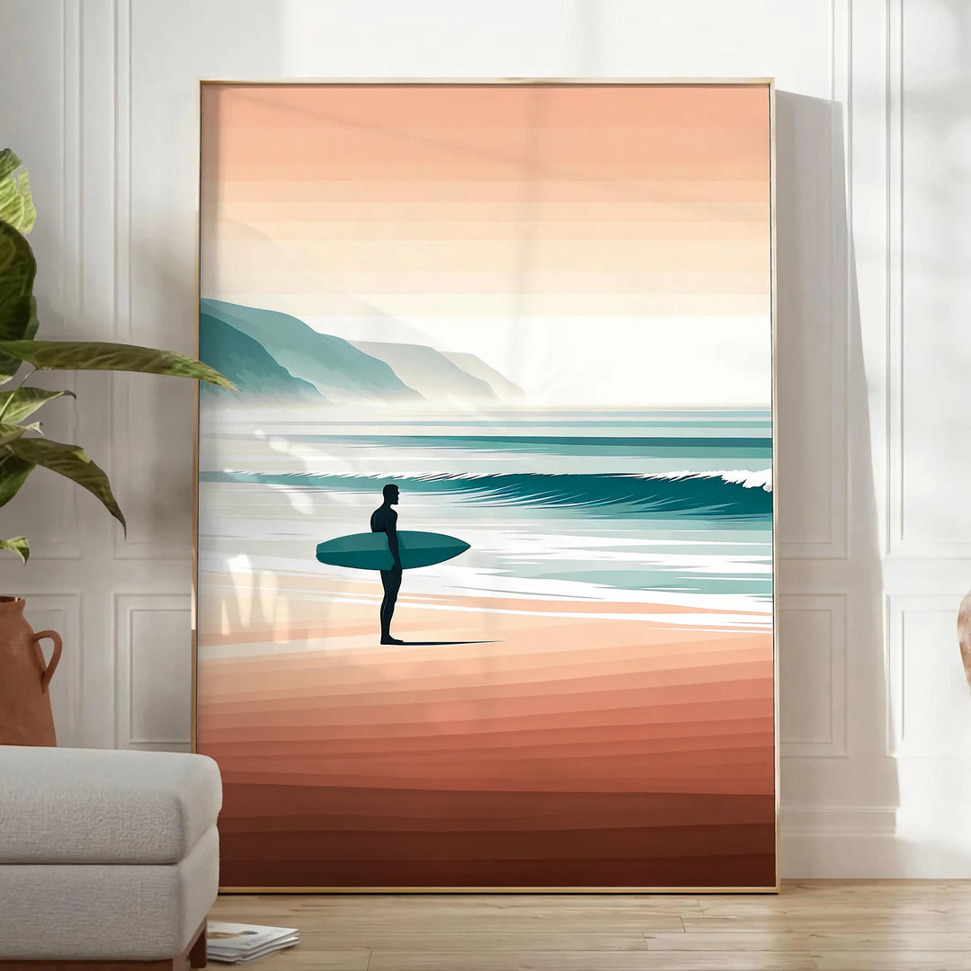 Surf Wall Art 2 Travel Poster High Quality Frame Premium Print Home Decor Color