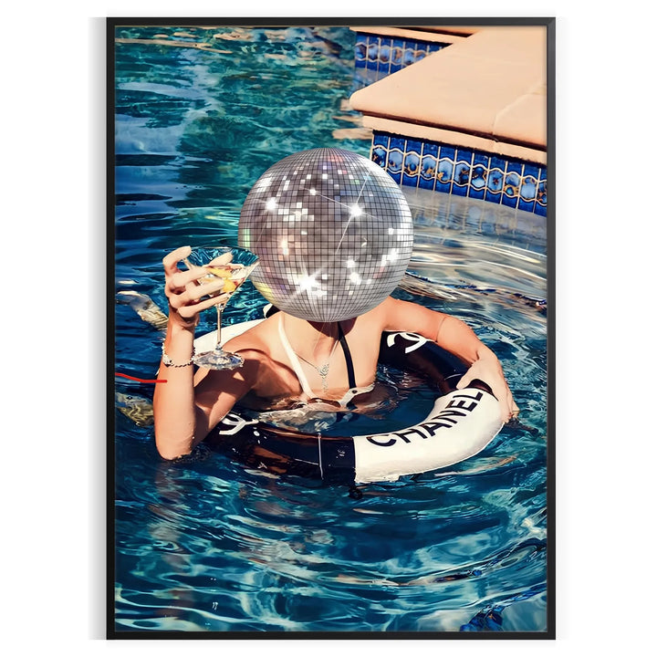 Swimming Pool Star Trendy Wall Print Travel Poster High Quality Frame Premium Print Home Decor Color