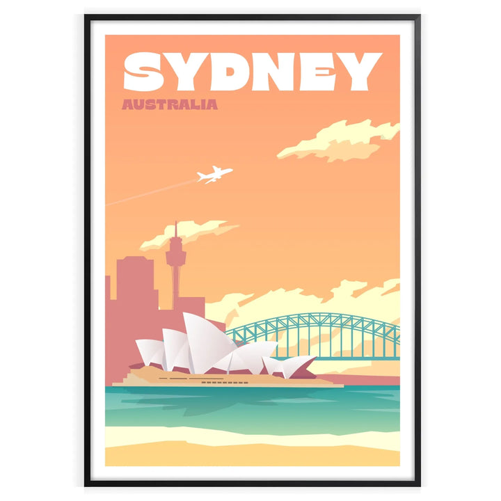 Affiche de voyage imprimée Sydney