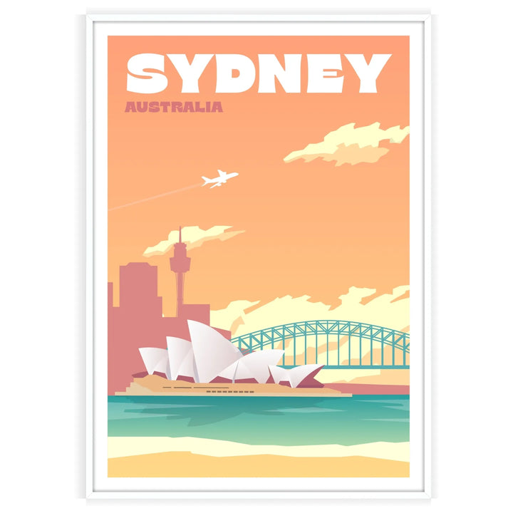 Affiche de voyage imprimée Sydney