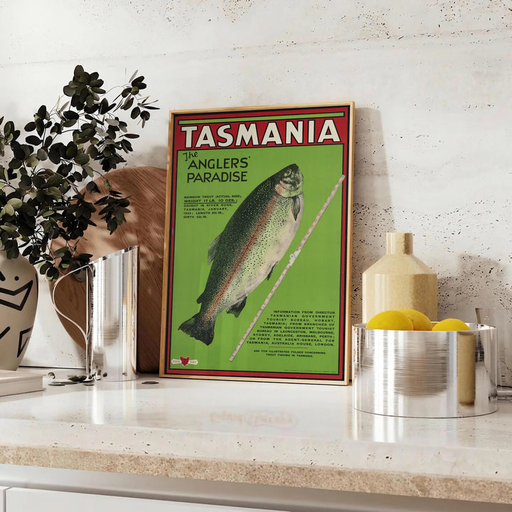 Tasmania Travel Poster Art Print Travel Poster High Quality Frame Premium Print Home Decor Color