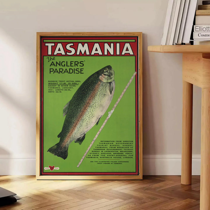 Tasmania Travel Poster Art Print Travel Poster High Quality Frame Premium Print Home Decor Color