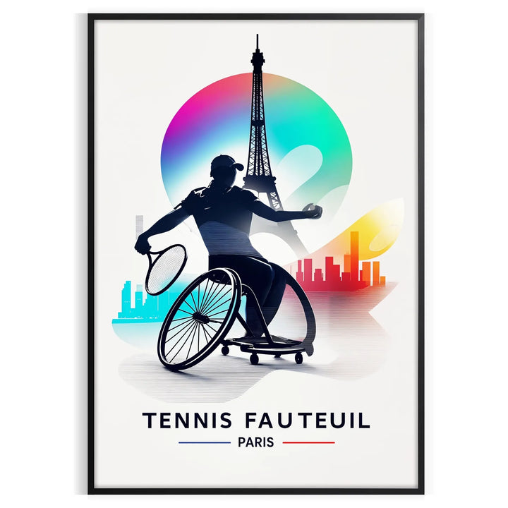 Tennis Fauteuil Paris Poster Travel Poster High Quality Frame Premium Print Home Decor Color