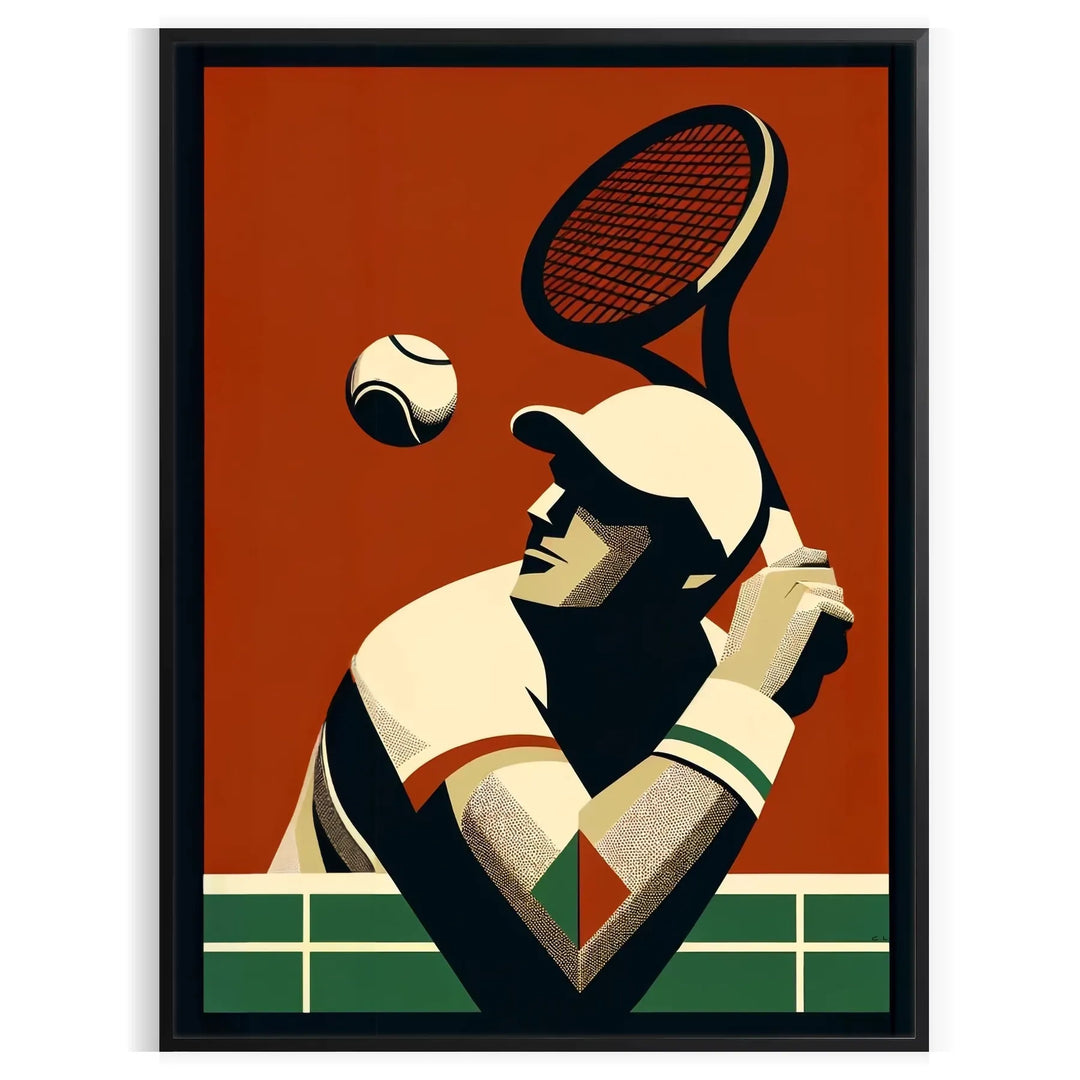 Tennis Player 2 Poster Travel Poster High Quality Frame Premium Print Home Decor Color