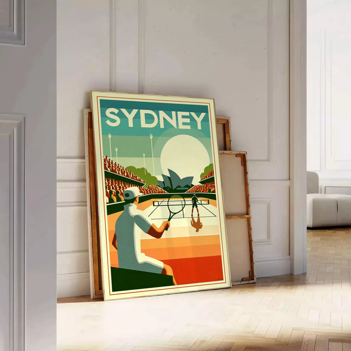 Sydney Vintage Tennis Poster