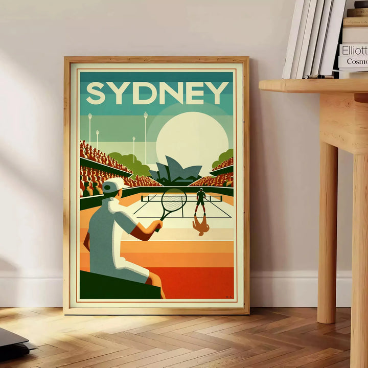 Sydney Vintage Tennis Poster