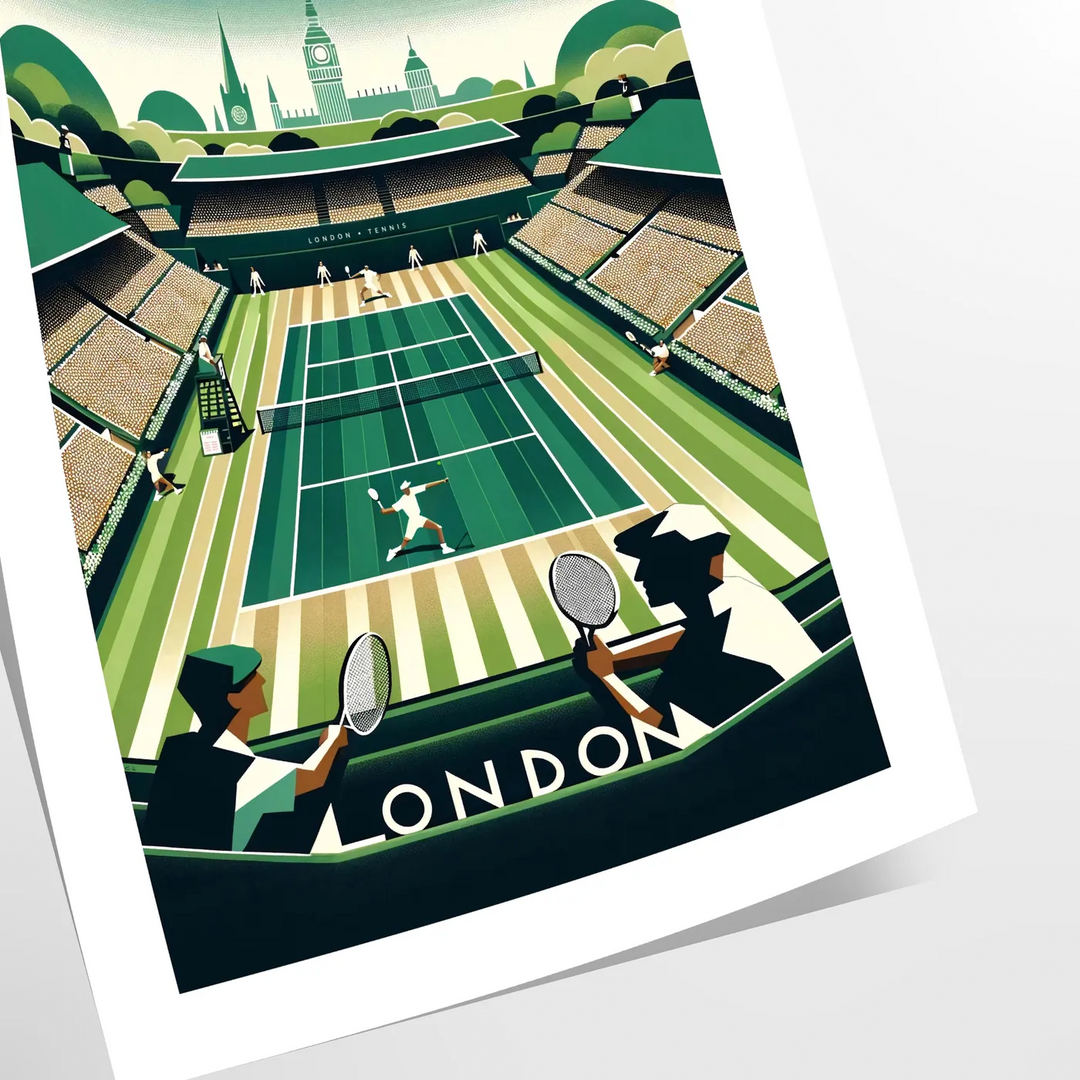 Impression de tennis de Wimbledon 