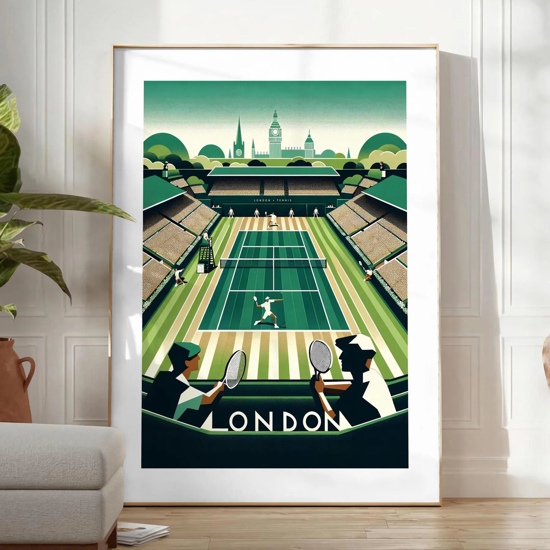 Impression de tennis de Wimbledon 