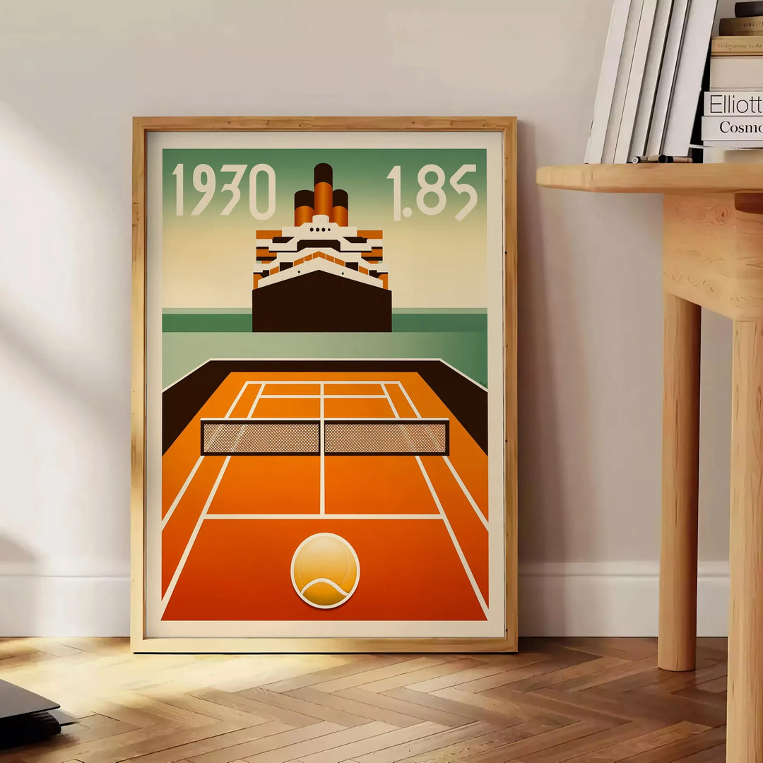 Elegant Titanic tennis artwork perfect for any sports enthusiast