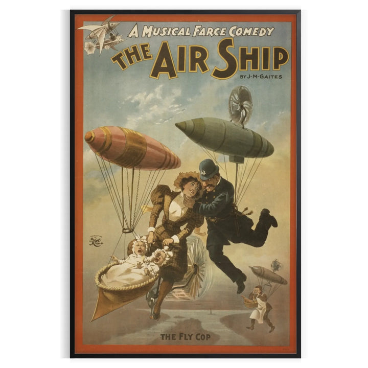 The Air Ship Travel Poster Print