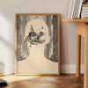 space Architect Trendy Poster unique design earthy brown green tones wall art thoughtful gift enthusiasts multiple sizes A4 cm A0