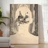 space Architect Trendy Poster unique design earthy brown green tones wall art thoughtful gift enthusiasts multiple sizes A4 cm A0