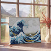 une affiche captivante La Grande Vague Kanagawa Hokusai nuances vert bleu intérieur un cadeau unique A4 cm A0