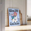 touch rhythm Groovy Music Sound poster vibrant black blue hues wall art unique gift spirit stunning detail sizes A4 cm A0 space today