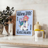 touch rhythm Groovy Music Sound poster vibrant black blue hues wall art unique gift spirit stunning detail sizes A4 cm A0 space today