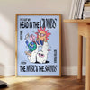 touch rhythm Groovy Music Sound poster vibrant black blue hues wall art unique gift spirit stunning detail sizes A4 cm A0 space today