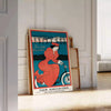 Affiche New York Recorder Voyage un chef - œuvre nuances vert bleu essence vibrante ville cadeau unique intérieur disponible A4 cm A0