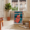 Affiche New York Recorder Voyage un chef - œuvre nuances vert bleu essence vibrante ville cadeau unique intérieur disponible A4 cm A0